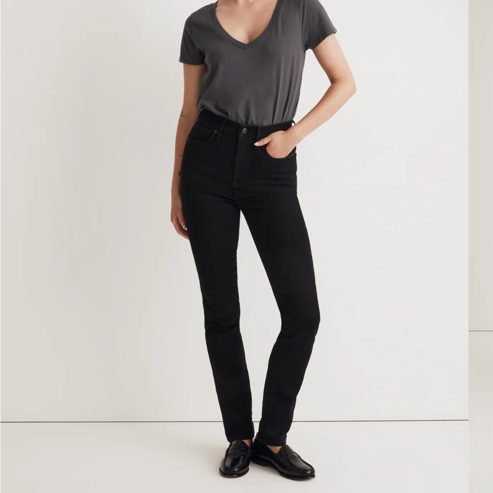 Madewell Stovepipe Black Jeans